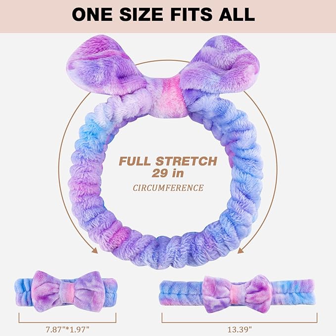 YOOVR 7pcs Spa Headband, Mothers Day Gifts Bulk, Stocking Stuffers - Image 2