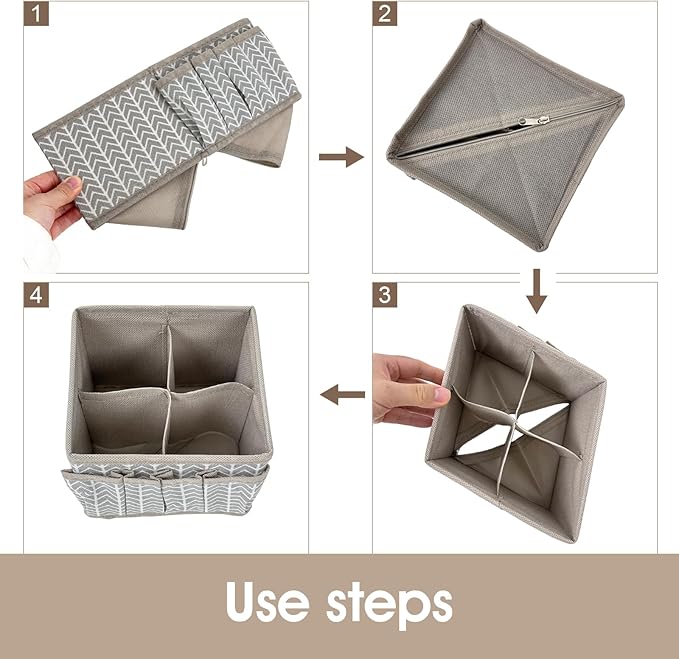 VERONLY Cosmetic Storage Bins Makeup Organizer, Adjustable Multifunction - Image 7