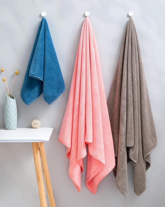 Lumimi 8-Piece Soft Microfiber Towel Set Incredibly Absorbent Lightweight Quick - Image 8