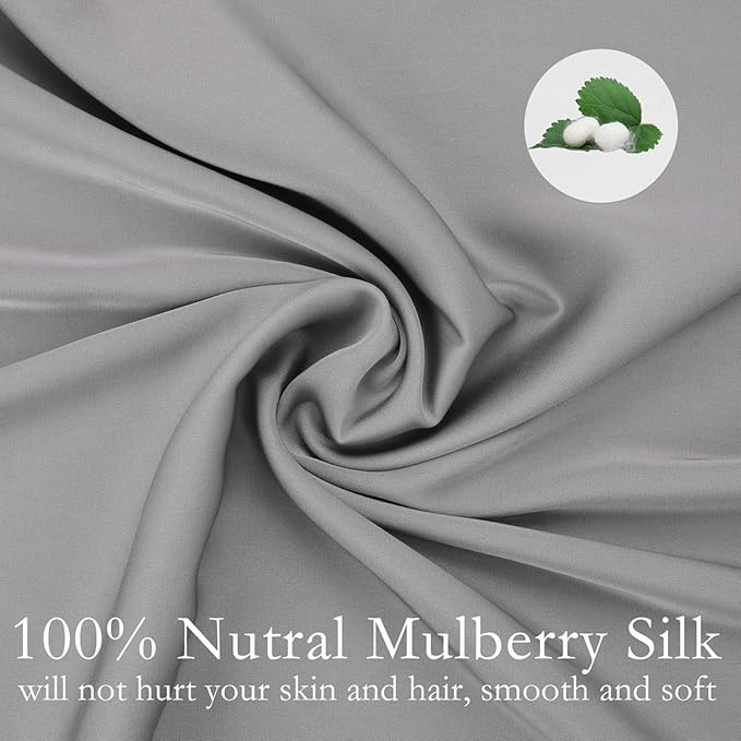 JOGJUE Silk Pillowcase for Hair and Skin 2 Pack 100% Mulberry Silk Bed - Image 3