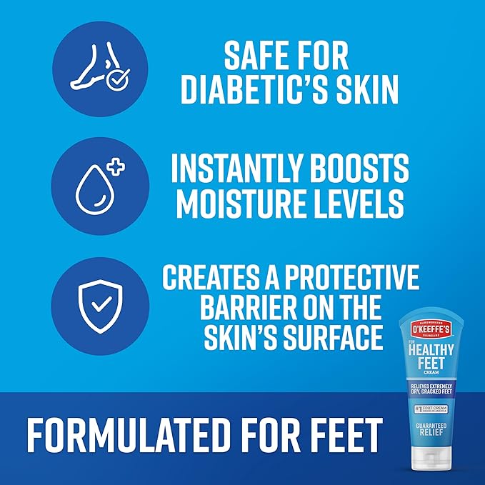 O'Keeffe's for Healthy Feet Foot Cream - 7 oz Tube - Guaranteed Relief for - Image 3