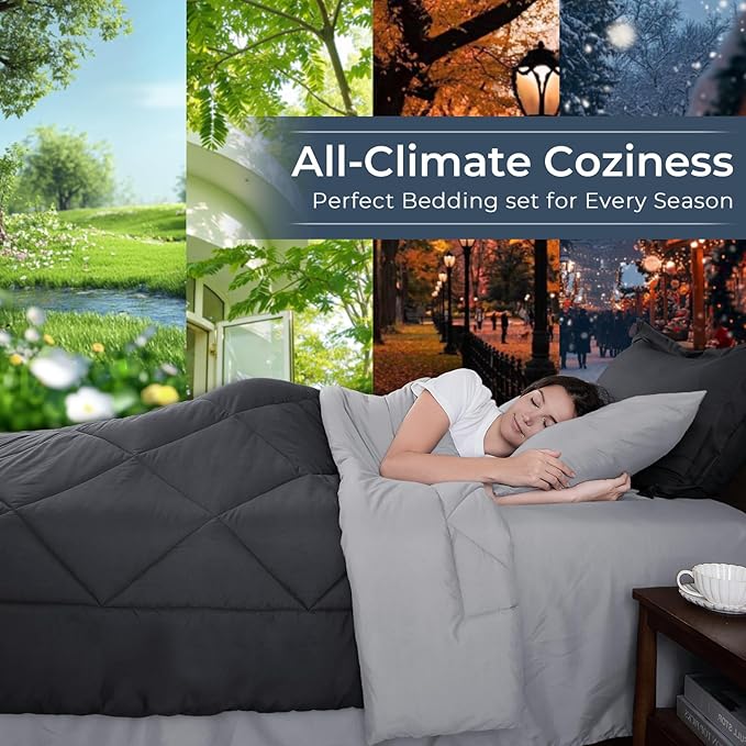 HEVUMYI Cali-King Comforter Set - Image 3