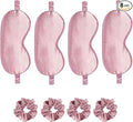 Satin Eye Mask 8Pcs Silk Sleep Masks Silky Blindfold Eyeshade Blackout Eyes by WJingYiJia