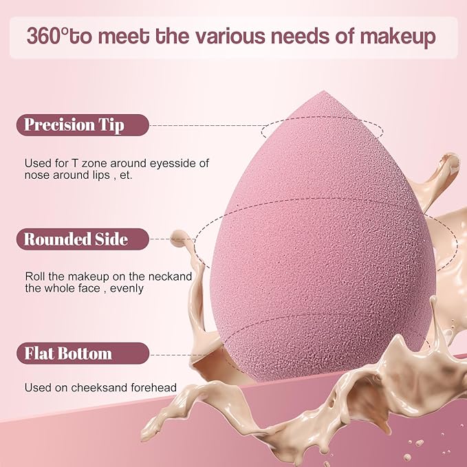 Makeup Sponge Set BS-MALLTriangle Puff 14 Pcs - Image 2