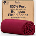 Bambaw 100% Viscose Derived from Bamboo King Size Fitted Sheet, Deep Pocket by Bambaw