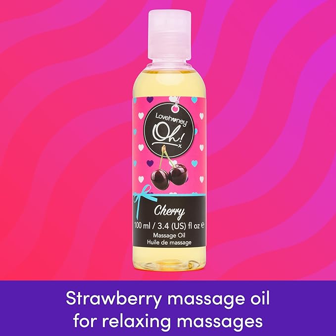 Lovehoney Cherry Massage Oil - Image 2