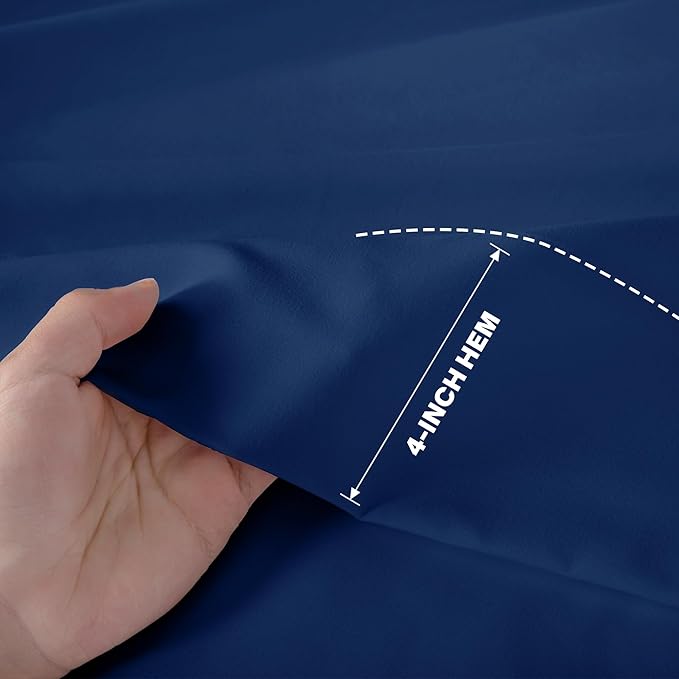 Lavisun Queen Flat Sheets 6 Pack, Brushed Microfiber Bed Sheets, Soft & - Image 3