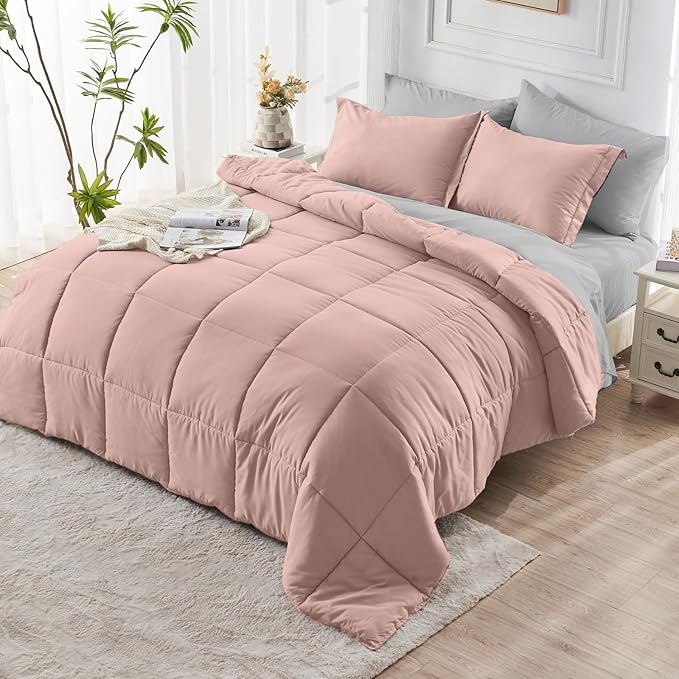 JOLLYVOGUE California King Comforter Set, Ultra-Soft Bed in a Bag Cal King Size - Image 9