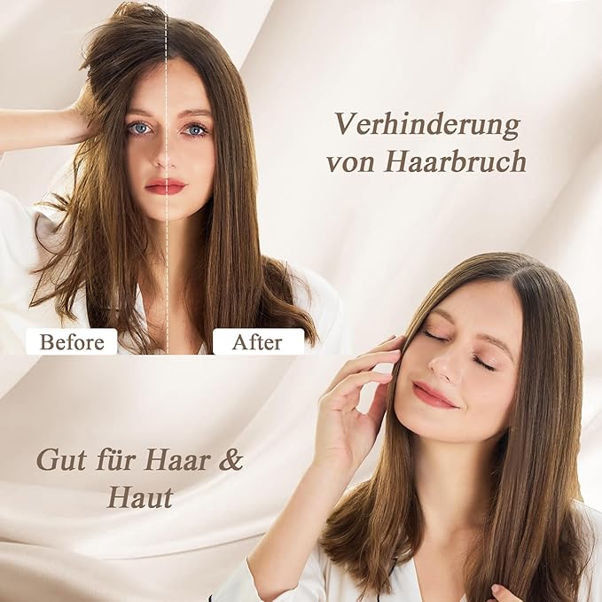 Queen Satin Pillowcase for Hair 2pc, Similar to Silk Pillow Cases, Easier Care - Image 3