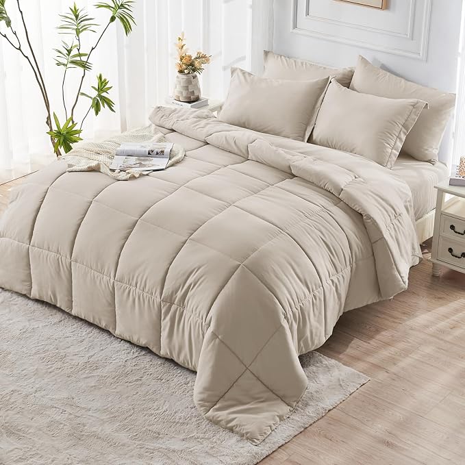 JOLLYVOGUE California King Comforter Set, Ultra-Soft Bed in a Bag Cal King Size - Image 8