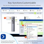 Norwii N95 Bluetooth Presentation Clicker with USB-A Receiver, PowerPoint Clicker for Presentation Remote, Rechargeable Wireless Presenter Pointer, Slide Clicker for PC/Laptop/e-Book(Green, BLE&USB-A)