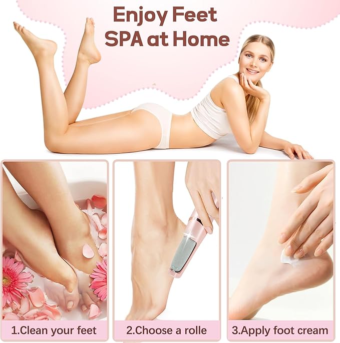 Callus Remover for Feet, ZABOUL Electric Foot Callus Remover Rechargeable - Image 5