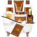 Mothers Day Gifts for Mom, Gifts for Women, 7-Piece Coconut Vanilla Bath and by LILYROY