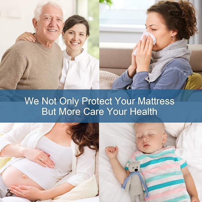 Queen Mattress Pad, Queen Mattress Protector Waterproof Quilted, Mattresses - Image 4