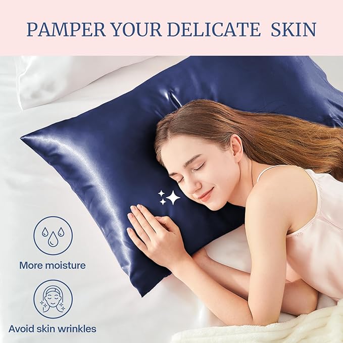 BEDELITE Satin Pillowcase for Hair and Skin, Super Soft Similar to Silk Pillow - Image 3