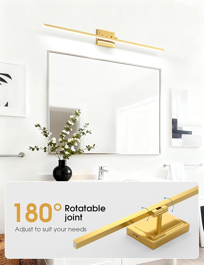 VOLISUN Bathroom Vanity Light 48 inch, 30W Dimmable 5CCT Led Bathroom Light - Image 4