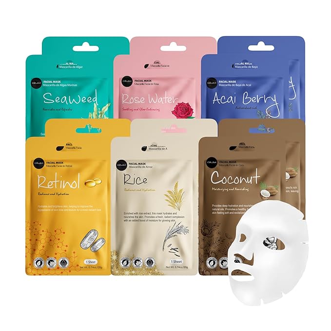 Celavi Face Mask Sheet 12 Pacl K-Beauty Skincare Korea Skin Care Moisturizing by C%C3%A9lavi