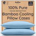 Bambaw 100% Viscose Derived from Bamboo Pillowcases Queen Size – Set of 2 by Bambaw