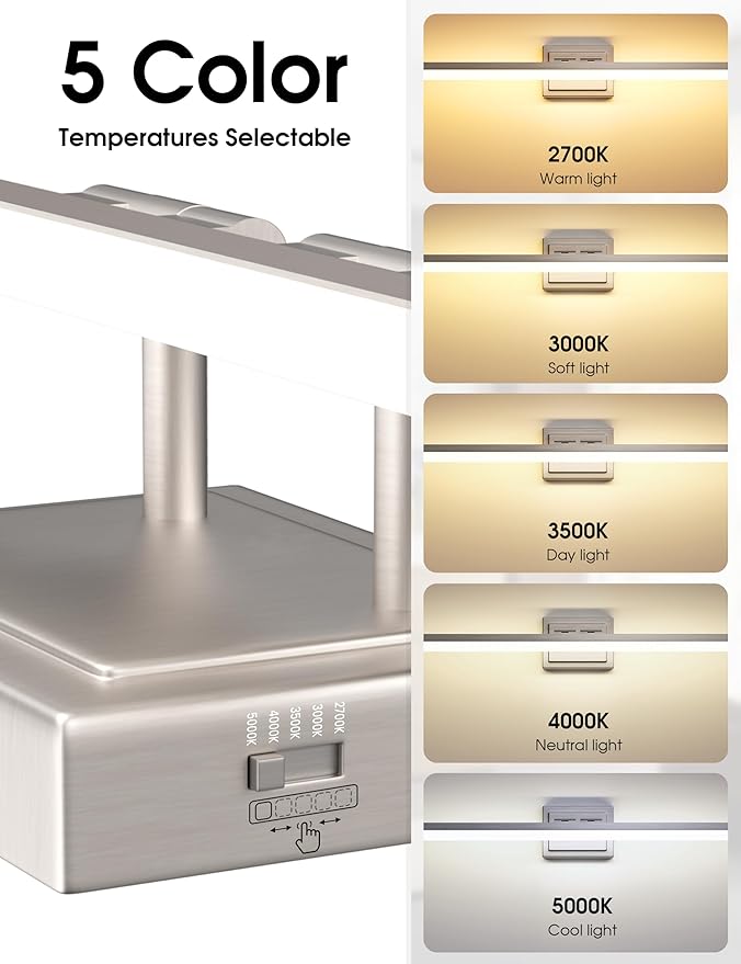 VOLISUN Modern Bathroom Vanity Light 48 inch, 40W Dimmable 5CCT Led Bathroom - Image 3