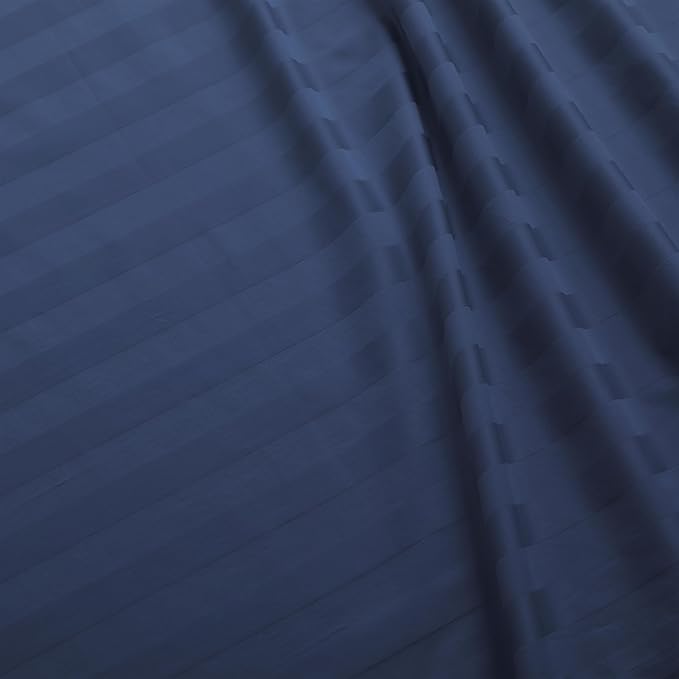 Flat Sheet Only Queen Size, 400 TC 100% Egyptian Cotton Flat Sheet Striped - Image 3