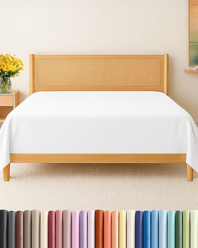 Cal King Size Flat Sheet by CGKUnlimited