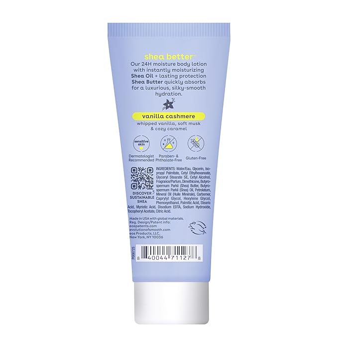 eos 24H Moisture Travel Body Lotion- Vanilla Cashmere, Travel Size Essential - Image 7
