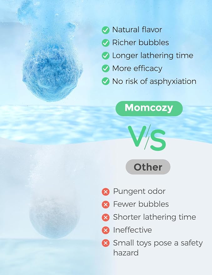 Momcozy Natural&Organic Essential Oil Bath Bombs, Bath Bombs Gift Set - Image 5