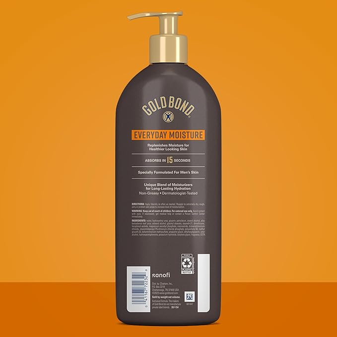 Gold Bond Men's Essentials Everyday Moisture Daily Body & Hand Lotion - Image 3