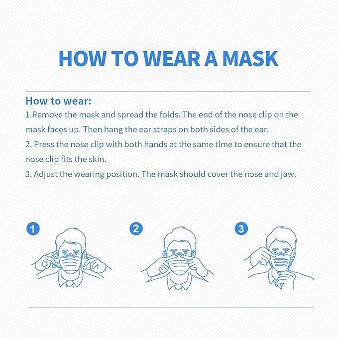 100Pcs Pink Disposable Face Mask, 3 Ply Masks - Image 6