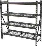 Ironton 4-Tier Industrial Steel Shelving Unit, 8,000-Pound Load Capacity, Garage Storage Rack, 77" W x 24" D x 72" H