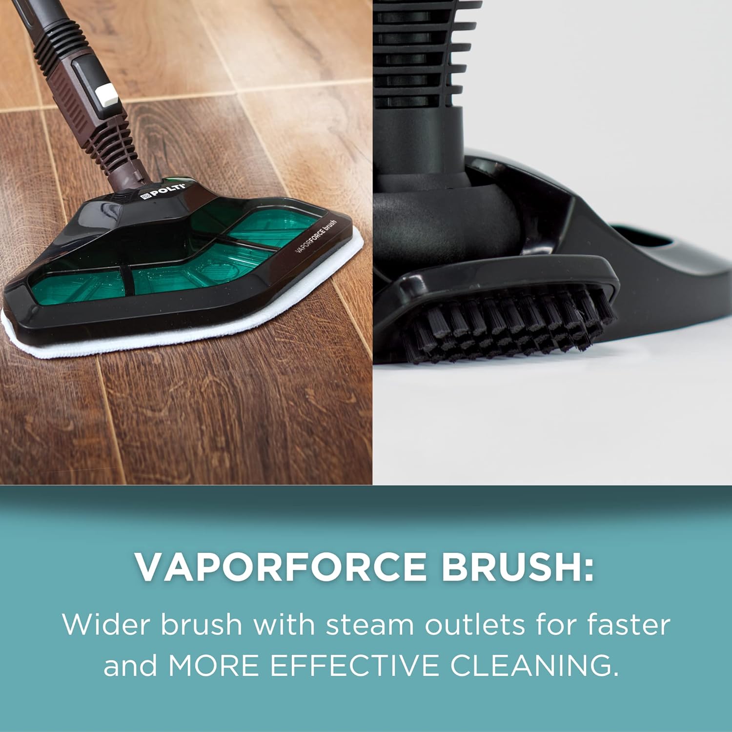 POLTI Vaporetto Smart 100 Steam Cleaner with Unlimited Steam Technology, Sanitize Floors, Carpets and Surfaces Adjustable High Power Steam Pressure Up to 58 PSI with 10 Accessories 1 Year Warranty