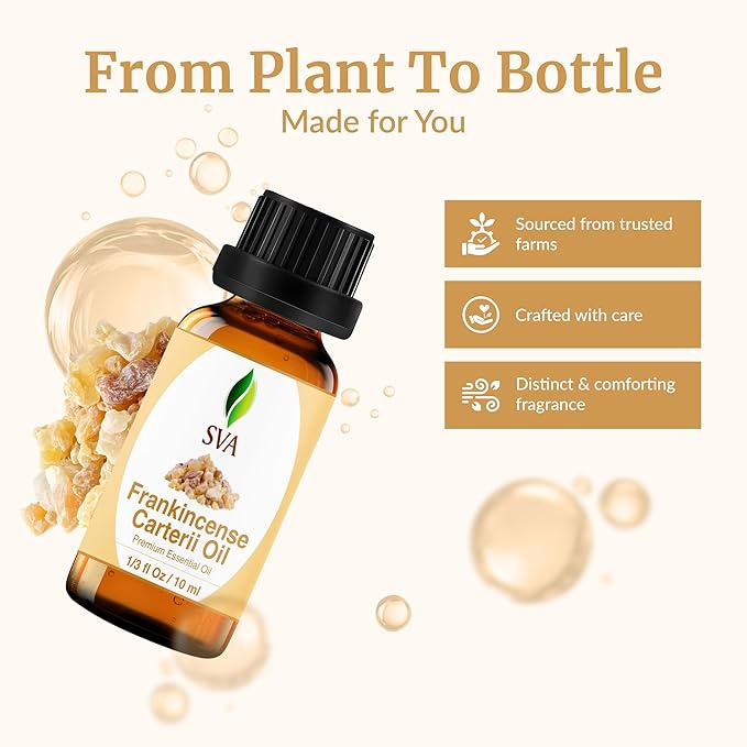 SVA Frankincense Essential Oil – 1/3 Fl Oz – 100% Natural Boswellia Carterii Oil - Image 4