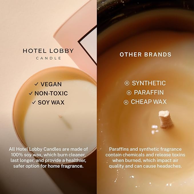 Hotel Lobby Signature Candle – Luxury Hand-Poured 9.75oz Soy Wax - Image 5