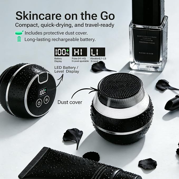 Electric Face Scrubber & Silicone Facial Cleansing Brush - Image 7