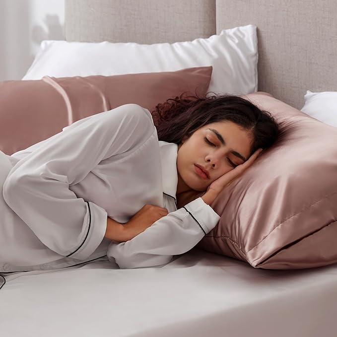 Love's cabin Satin Pillowcase Set of 2 Standard Size 20x26, Cooling Pillow - Image 4