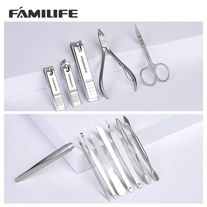 FAMILIFE Manicure Set, Nail Professional Kit Manicure Kits Nail Clipper Sets - Image 7