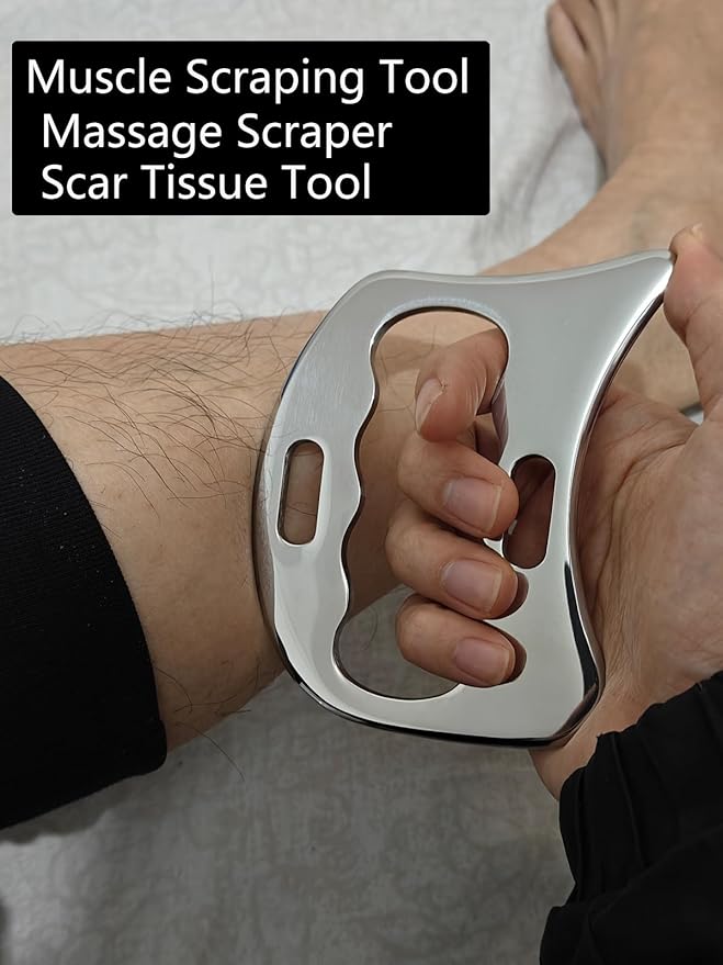 3 in 1 Muscle Scraper Stainless Steel IASTM Set, Physical Therapy Massage - Image 2