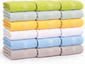 Small and Lightweight Cotton Towels Assorted Pastel Mix 24 x 40 inches Towels by GrokoTextiles