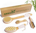 Dry Brushing Body Brush, Natural Boar Bristle Dry Brush, Bamboo Exfoliating Body by AIFEIVICO
