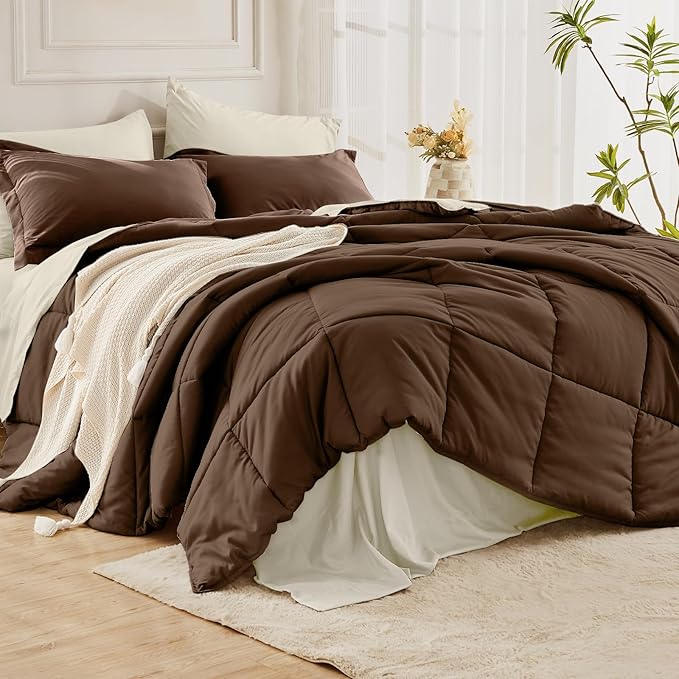 JOLLYVOGUE Queen Comforter Set, Ultra-Soft Bed in a Bag Queen Size 7 Pieces - Image 8