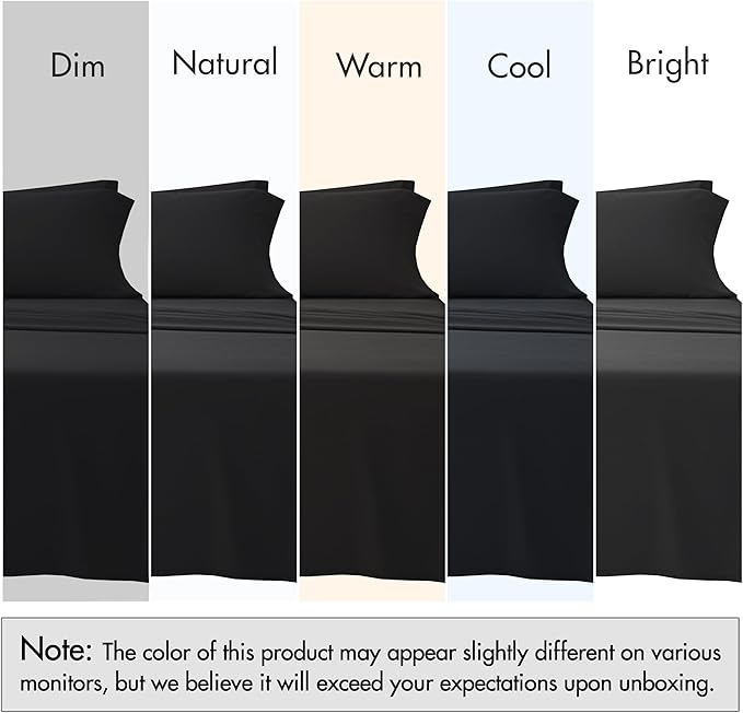 RUVANTI 100% Cotton Sheets – Split King Size Percale Bedding, Cooling & - Image 7