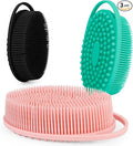 Soft Silicone Body Scrubber 3 PCS Silicone Body Shower, Silicone Loofah 2 in 4 by Bsofing