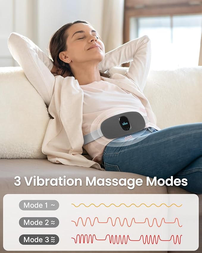 iDOO Period Heating Pad for Cramps, FSA Eligible Item, Menstrual Travel Heated - Image 3