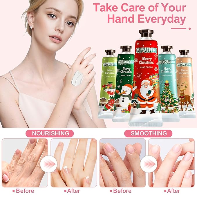 20 Pack Christmas Hand Lotion Gifts Set，Moisturizing Hand Cream - Image 5