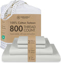 Threadmill Luxury 800 Thread Count California King 100% Cotton Sheets by ThreadmillHomeLinen