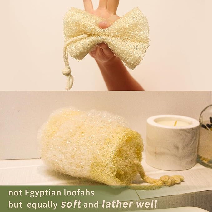 Natural Luffa Sponges Exfoliating Body Scrubber, Organic Loofah Unveil Your - Image 2