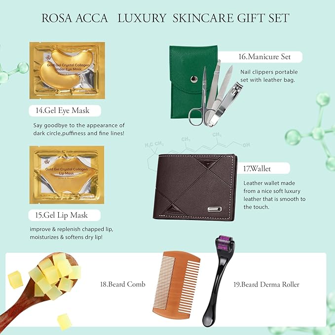 30 pcs Father's Day Gifts, Bergamot Facial Skin Care Set Gifts - Image 5