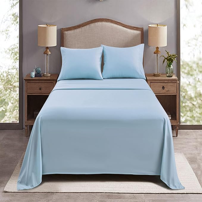 FreshCulture King Flat Sheets Only, Soft Microfiber Bedding Sheets - Image 7