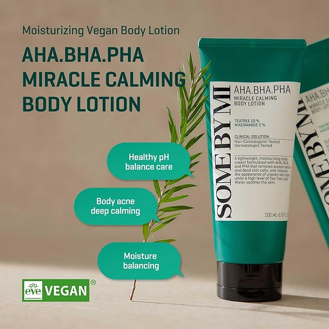 SOME BY MI AHA BHA PHA Miracle Calming Body Lotion – 6.76oz, 200ml – Korean - Image 2