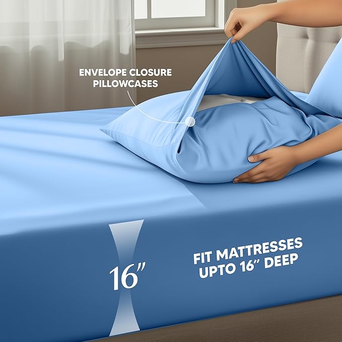 Utopia Bedding King Size Sheet Set – 4 Piece Bed Sheets, Soft and Breathable - Image 4